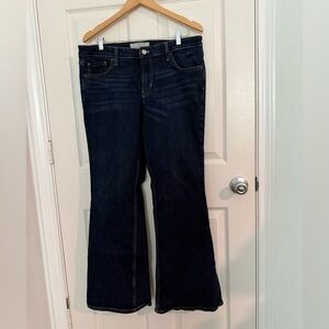 H&M Flare Jeans Dark Wash Size 12